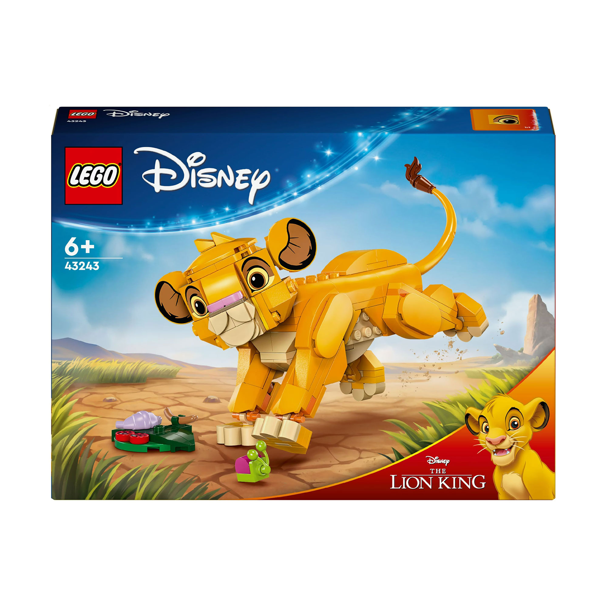 Конструктор LEGO Disney Classic Левеня Сімба, 222 деталі, від 6 років (43243)