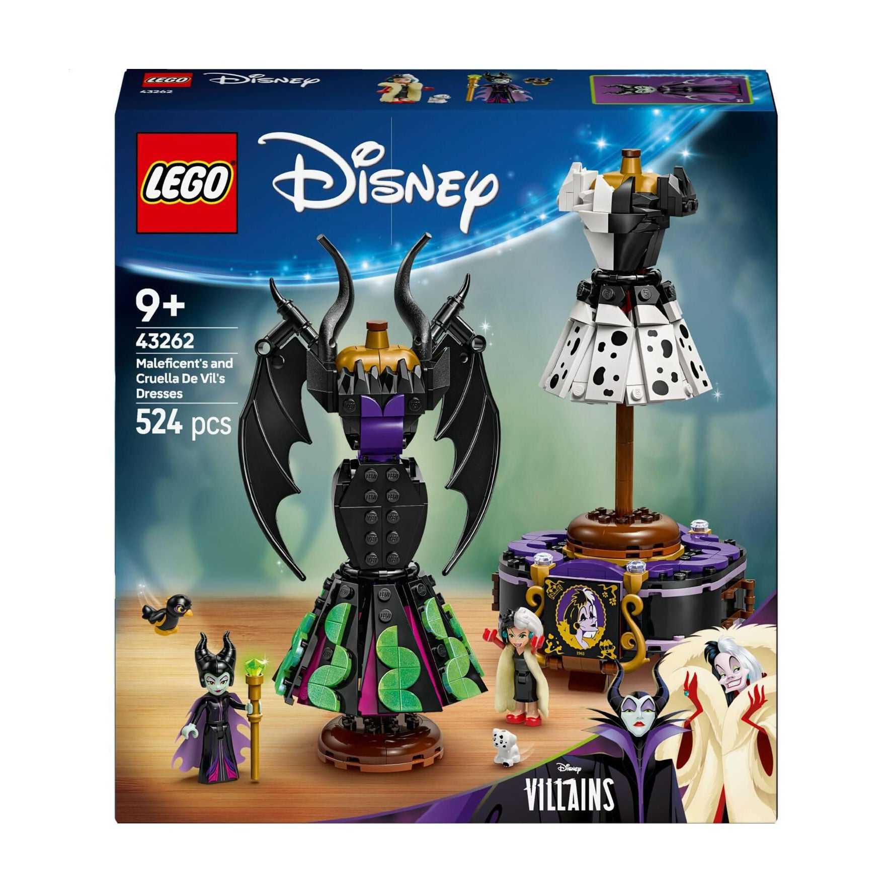 Конструктор LEGO Disney Classic Сукні Малефісенти та Лютелли де Віль, 524 деталі, від 9 років (43262)